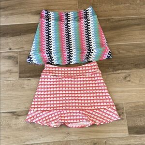 Lot of 2 Golftini S skorts